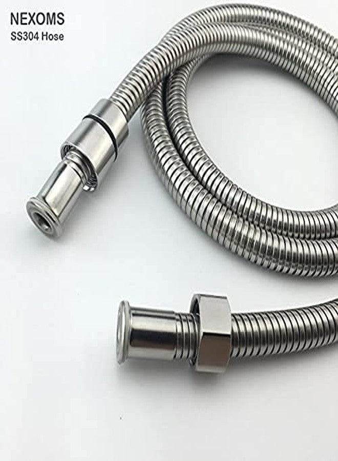 NEXOMS 1.2 Meter SS304 Flexible Shower Hose Tube - Pack of 2 - Image 2